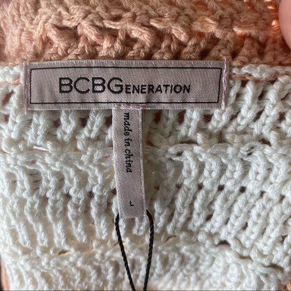 BCBGeneration Crochet Striped Multi Color Tank Top - Picture 10 of 11